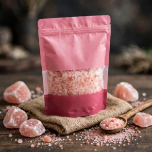 Food Lite Himalayan pink salt 250g stand-up pouch with window showing pink salt inside 1320x1320