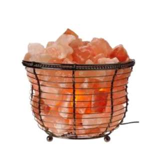 Wholesale Himalayan Salt Basket Lamps